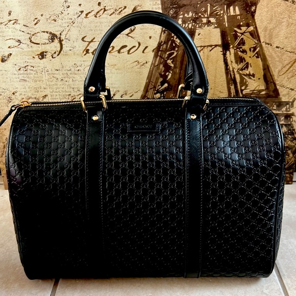 AUTHENTIC GUCCI GUCCISSIMA BOSTON SATCHEL SHOULDER BAG - Picture 5 of 17